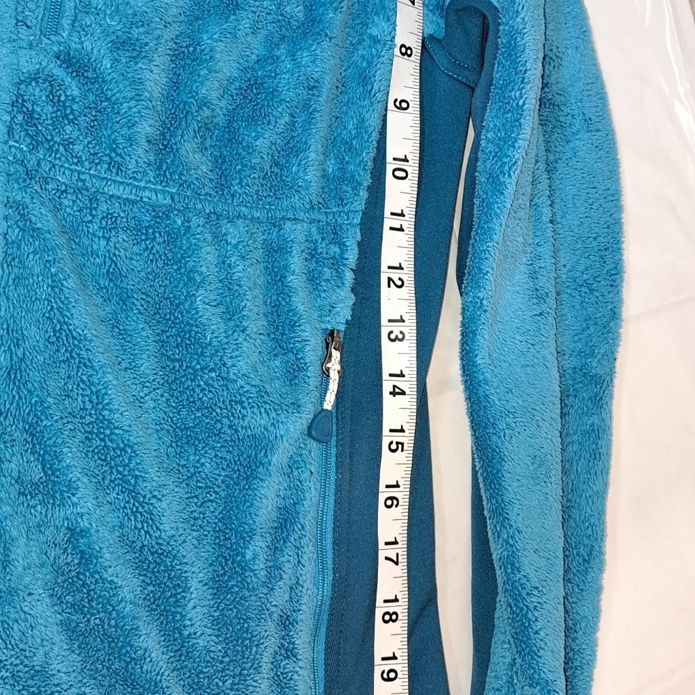 Mountain HardWear Women's Fleece Fill Zip Adjustable Blue Pockets Size Medium - Picture 12 of 12